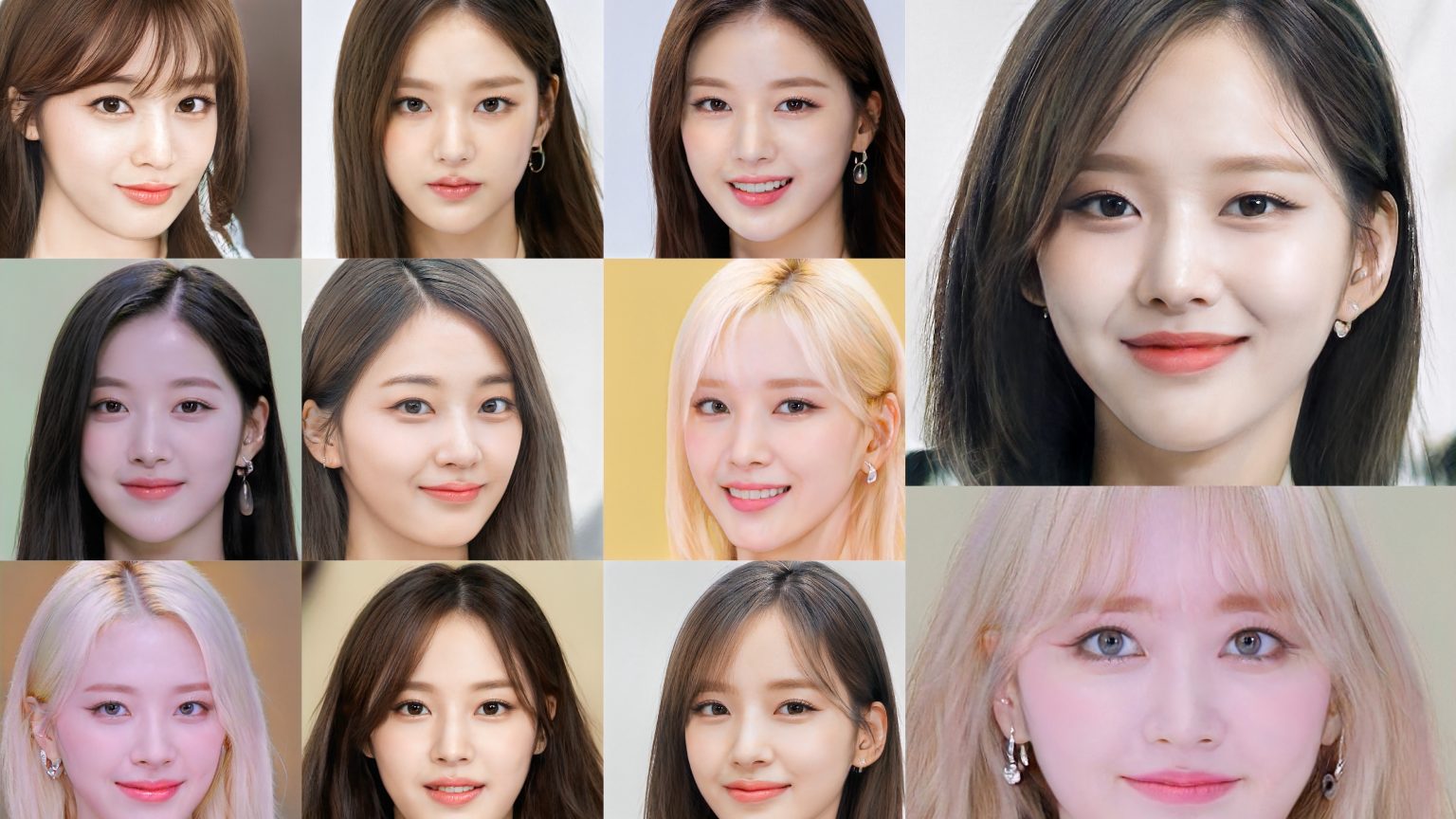 Generated Kpop Faces Compilation